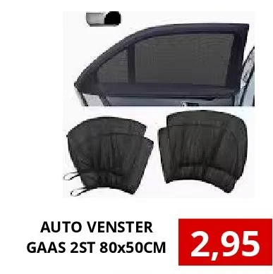 AUTO VENSTER GAAS 2ST 80x50CM