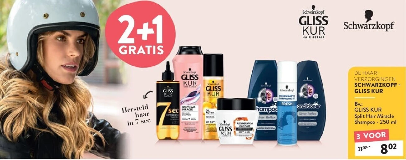 SCHWARZKOPF - GLISS KUR Split Hair Miracle Shampoo