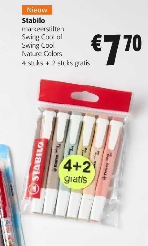 Stabilo markeerstiften Swing Cool of Swing Cool Nature Colors
