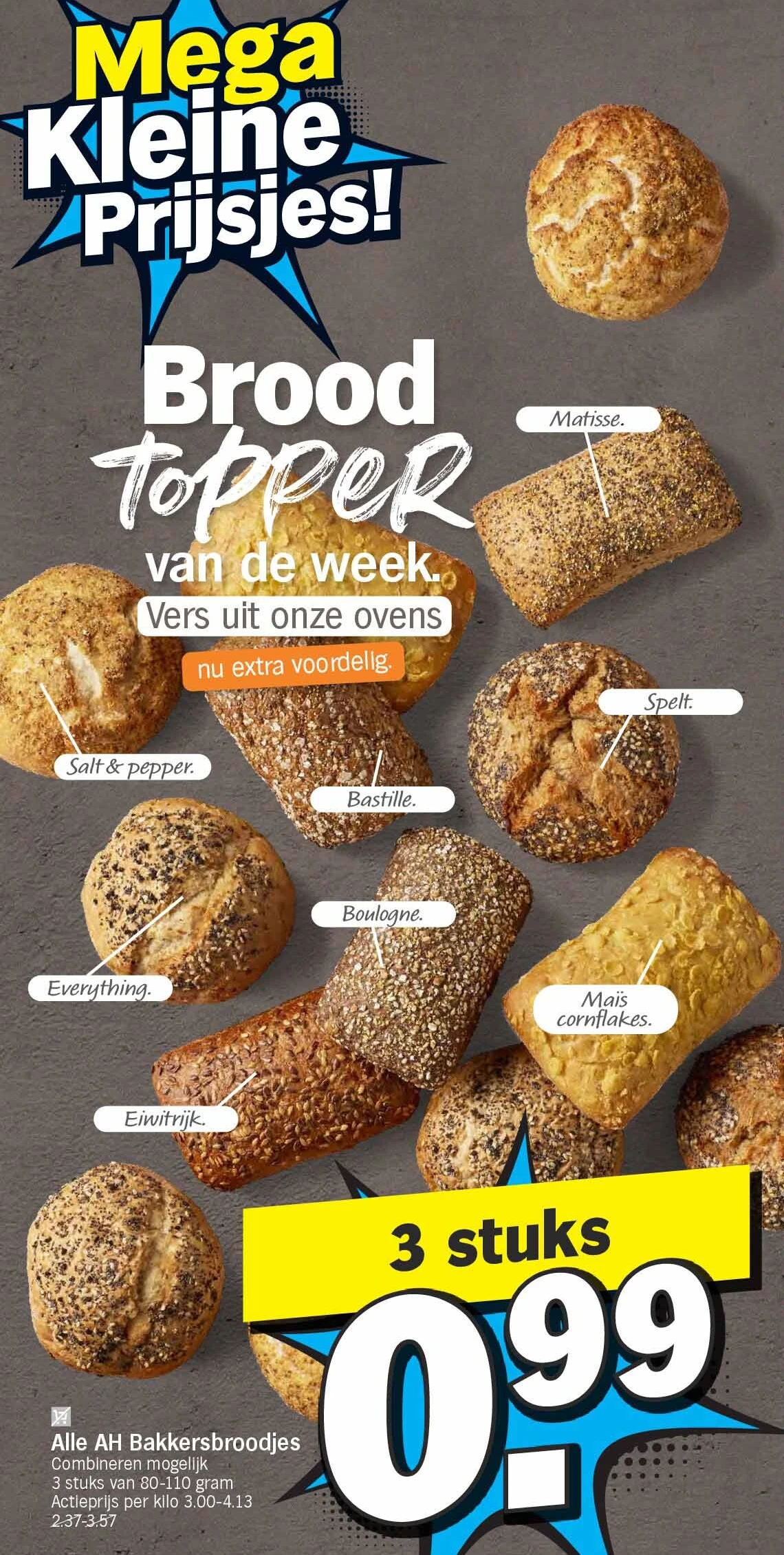 Alle AH Bakkersbroodjes