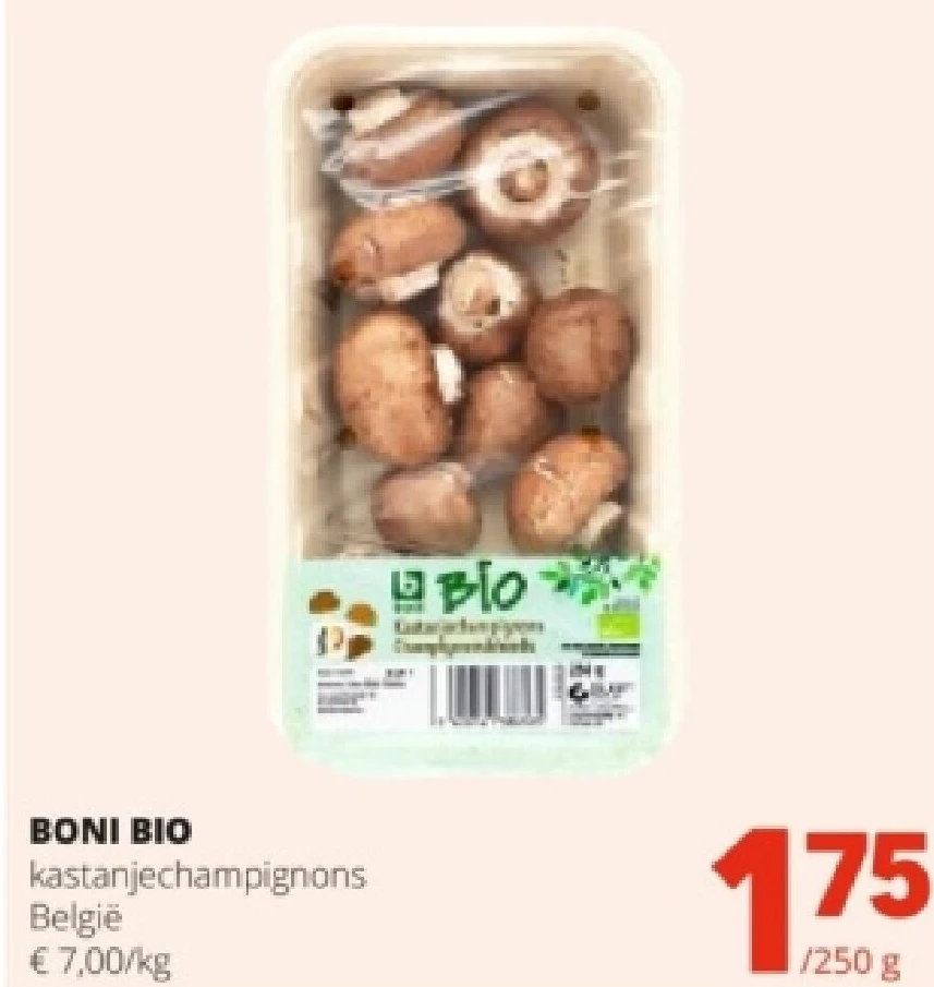 BONI BIO kastanjechampignons België