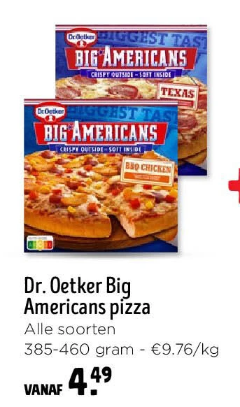 Dr. Oetker Big Americans pizza
