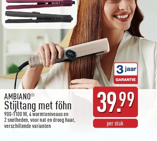 Stijltang met föhn