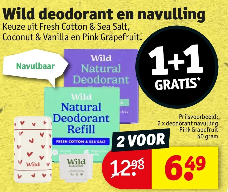 Wild deodorant en navulling