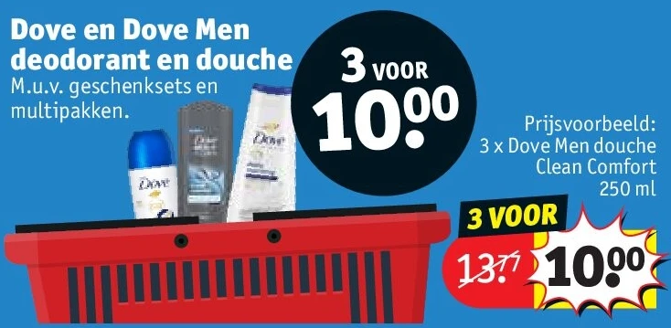 Dove en Dove Men deodorant en douche