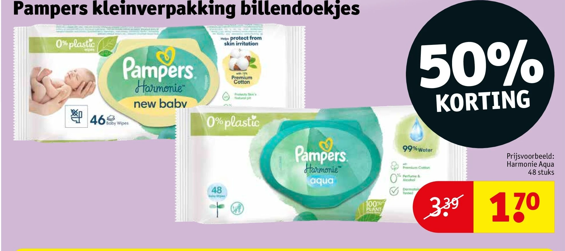 Pampers kleinverpakking billendoekjes