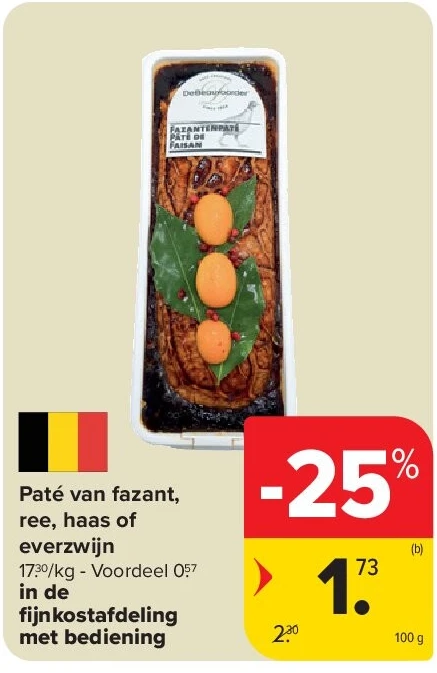 Paté van fazant, ree, haas of everzwijn