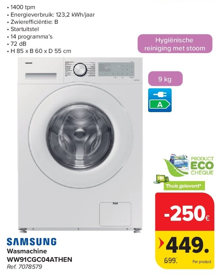 Wasmachine WW91CGC04ATHEN