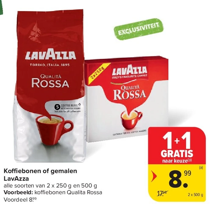 Koffiebonen of gemalen LavAzza