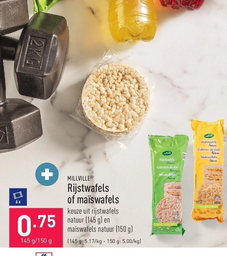Rijstwafels of maïswafels