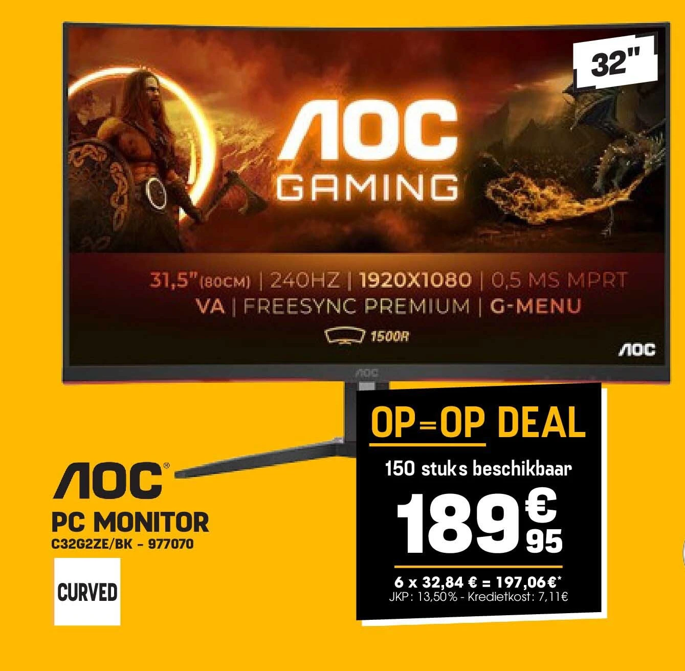 PC MONITOR C32G2ZE/BK