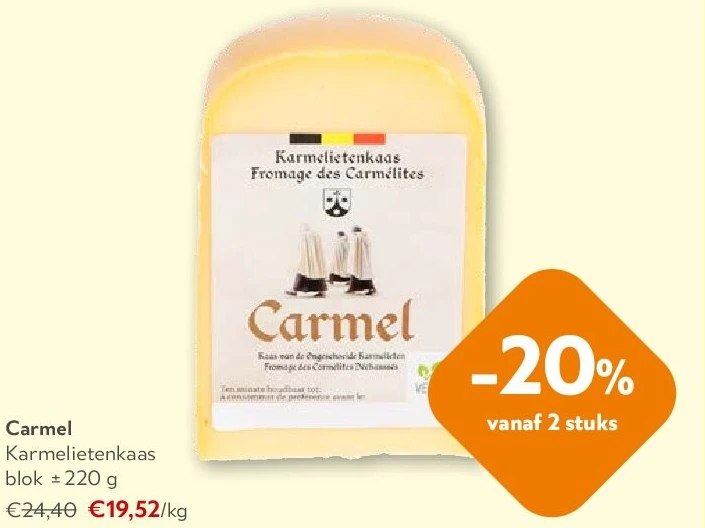 Carmel Karmelietenkaas blok ± 220 g