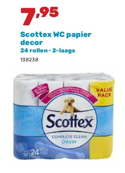 Scottex WC papier decor 24 rollen • 2-laags