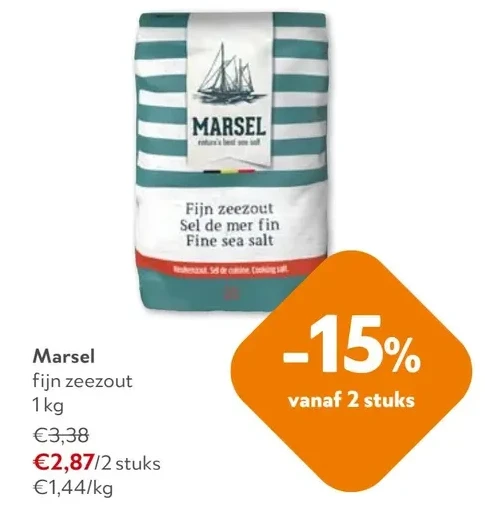 Marsel fijn zeezout 1 kg