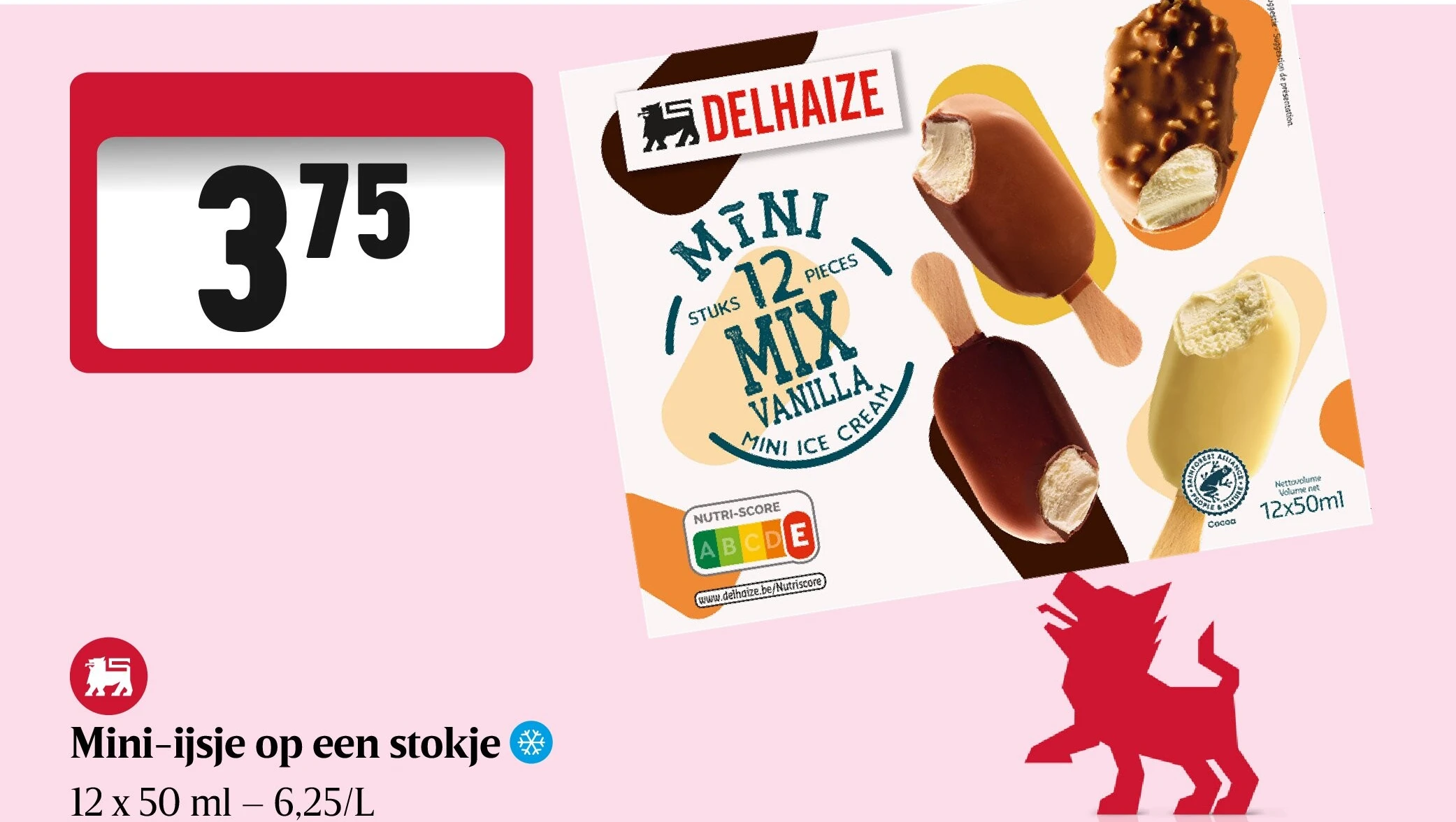 Mini-ijsje op een stokje