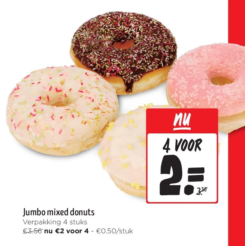 Jumbo mixed donuts