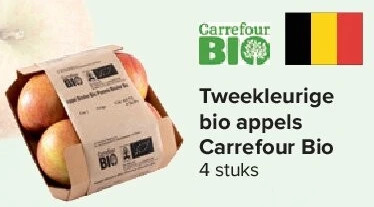 Tweekleurige bio appels Carrefour Bio