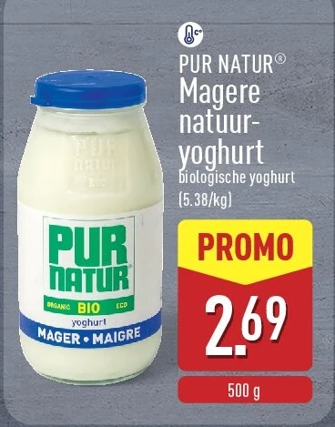 Magere natuur yoghurt