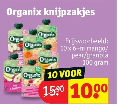 Organix knijpzakjes