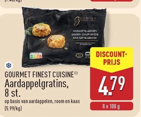 Aardappelgratins, 8st.