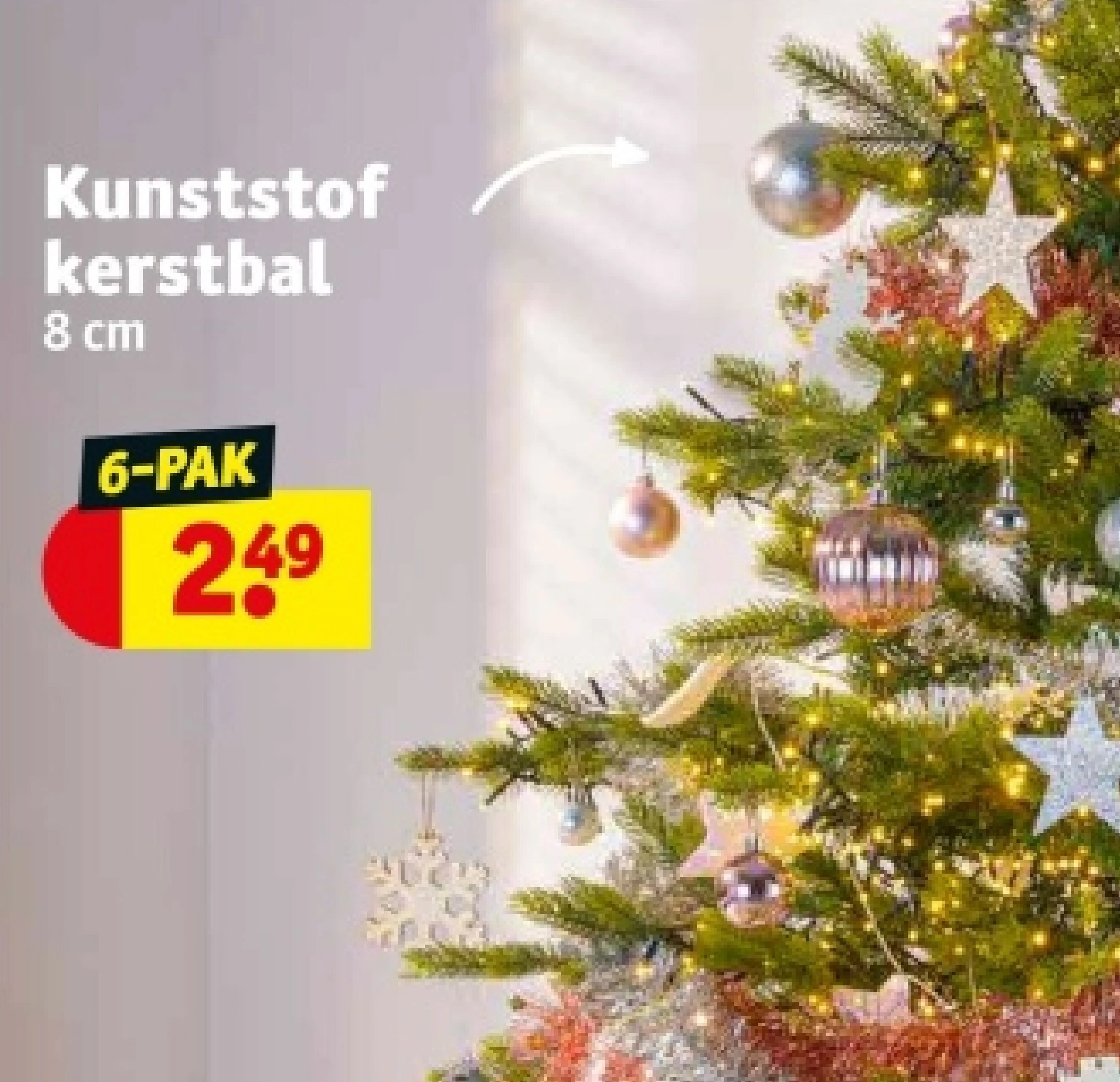 Kunststof kerstbal