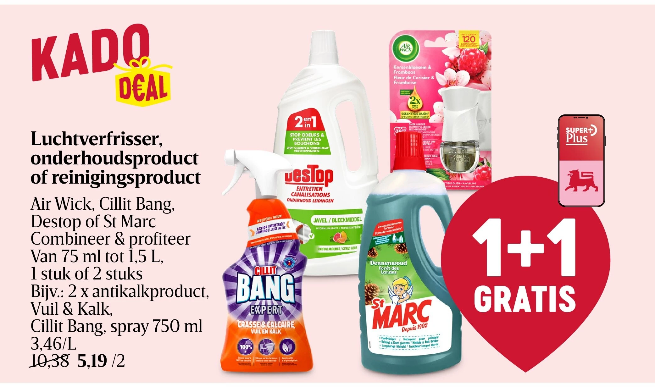 Luchtverfrisser, onderhoudsproduct of reinigingsproduct