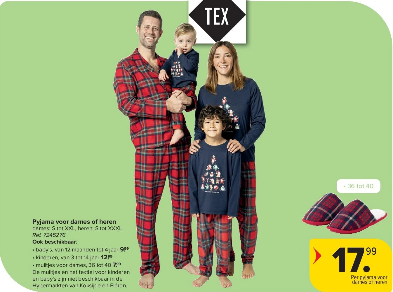 Pyjama voor dames of heren