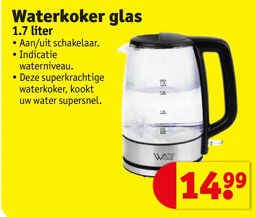 Waterkoker glas