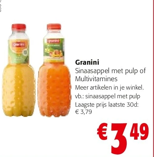 Granini Sinaasappel met pulp