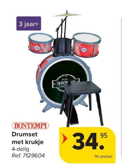 Drumset met krukje