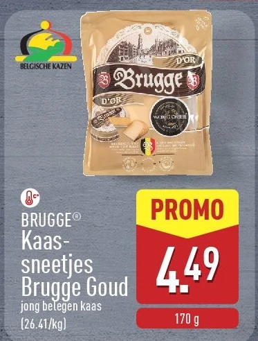 Kaas­ sneetjes Brugge Goud