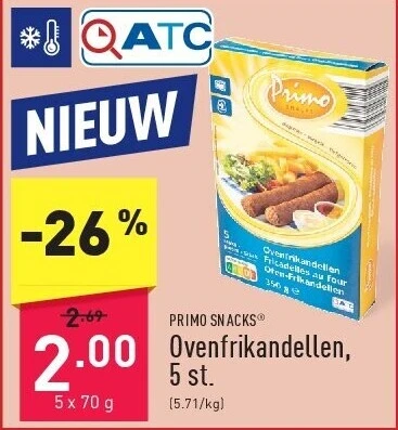 Ovenfrikandellen, 5st.