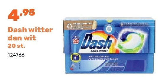 Dash witter dan wit 20 st.