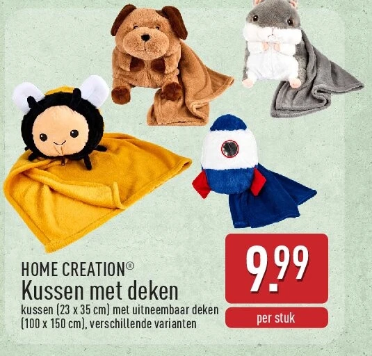 Kussen met deken