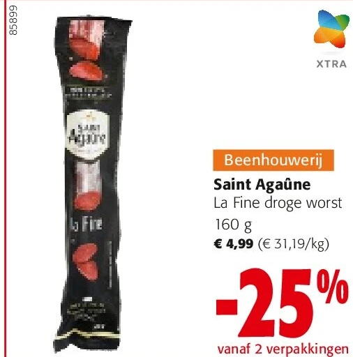 Saint Agaûne La Fine droge worst 160 g