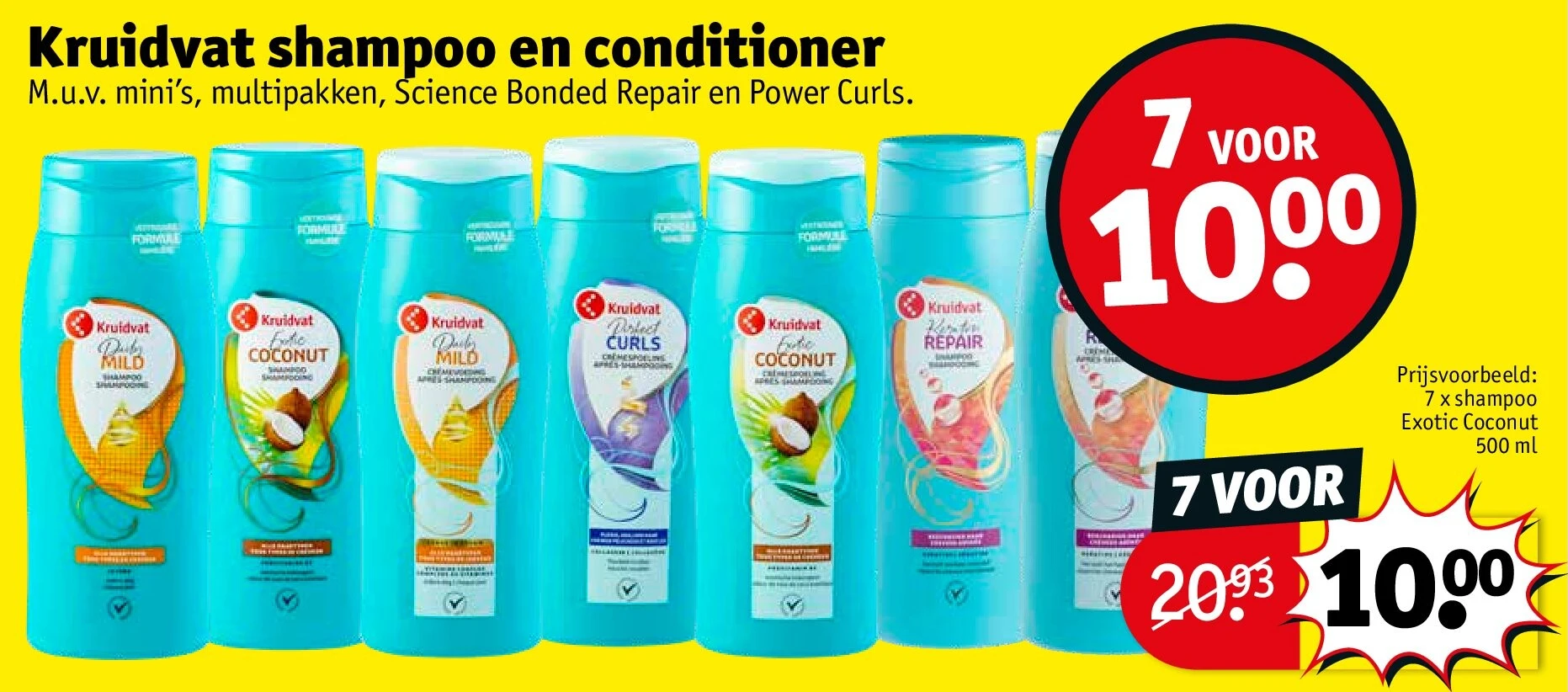 Kruidvat shampoo en conditioner