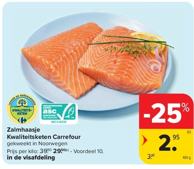 Zalmhaasje Kwaliteitsketen Carrefour