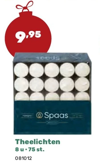 Theelichten 8 u • 75 st.