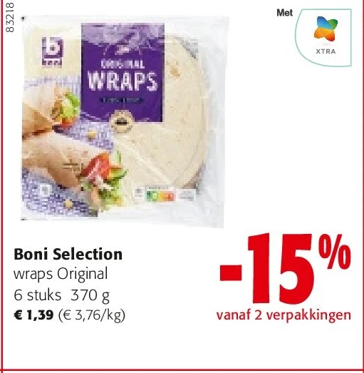 Boni Selection wraps Original 6 stuks 370 g