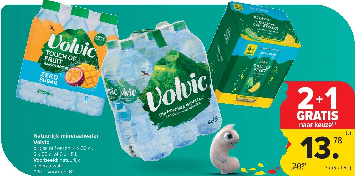 Natuurlijk mineraalwater Volvic
