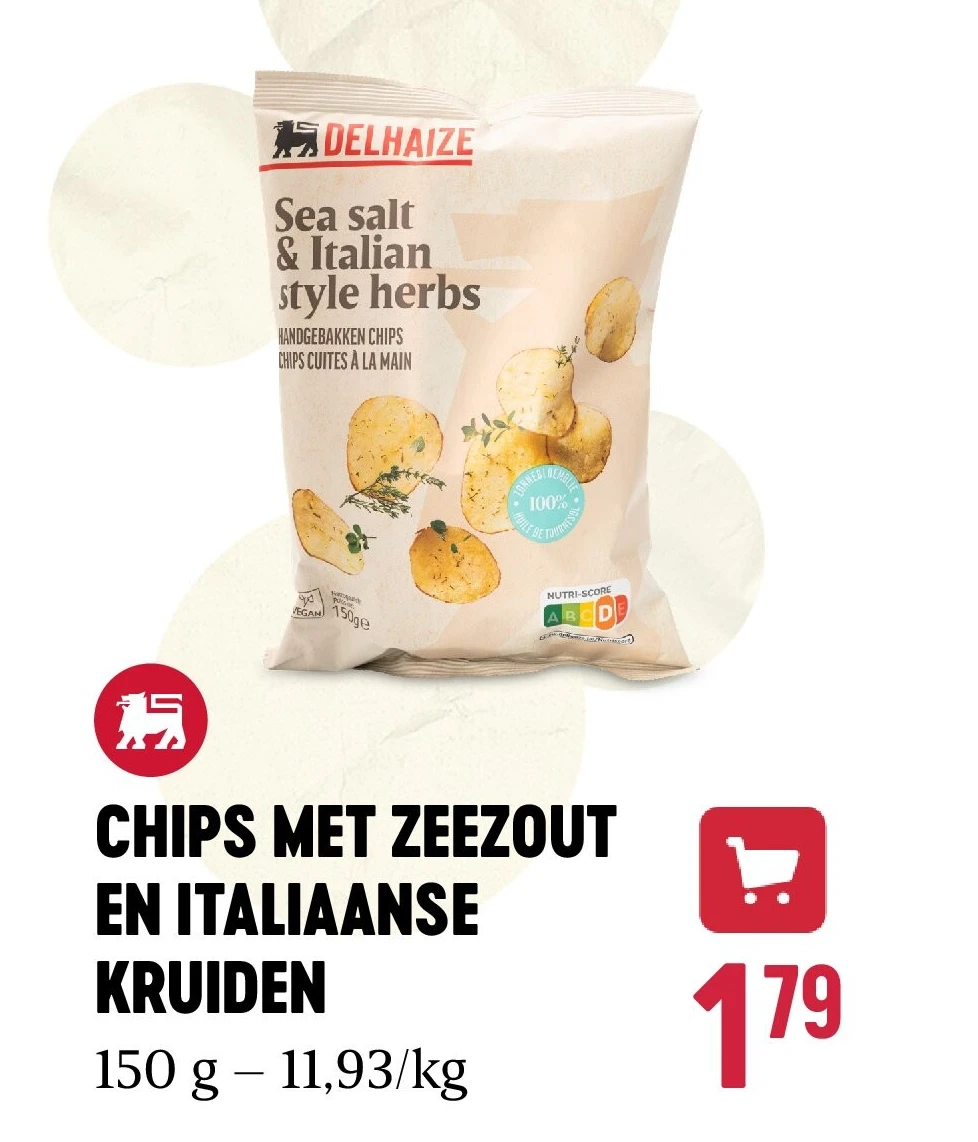 CHIPS MET ZEEZOUT EN ITALIAANSE KRUIDEN