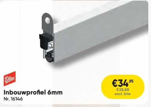 Inbouwprofiel 6mm