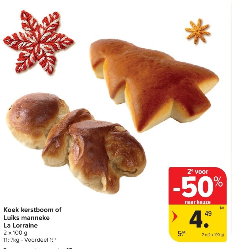 Koek kerstboom of Luiks manneke La Lorraine