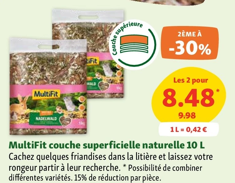 MultiFit couche superficielle naturelle 10 L