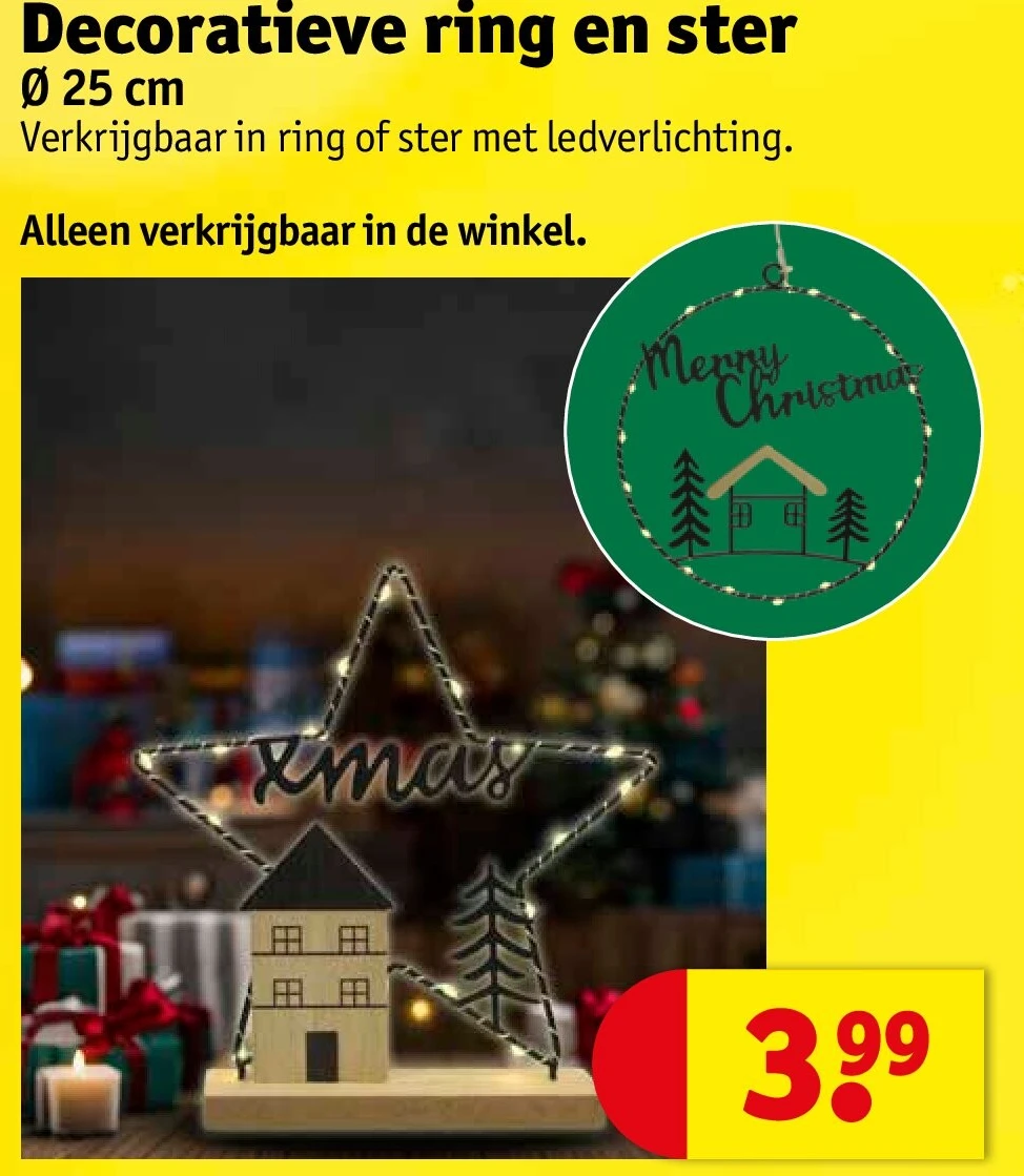 Decoratieve ring en ster