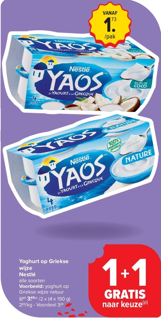 Yoghurt op Griekse wijze Nestlé