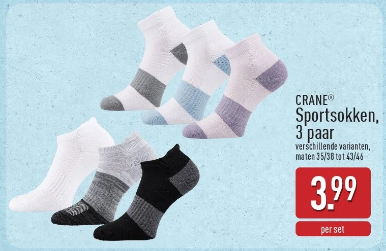 Sportsokken, 3paar
