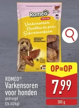 Varkensoren voor honden