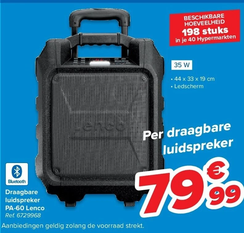 Draagbare luidspreker PA-60 Lenco