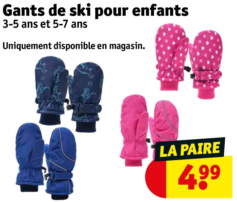 Gants de ski pour enfants